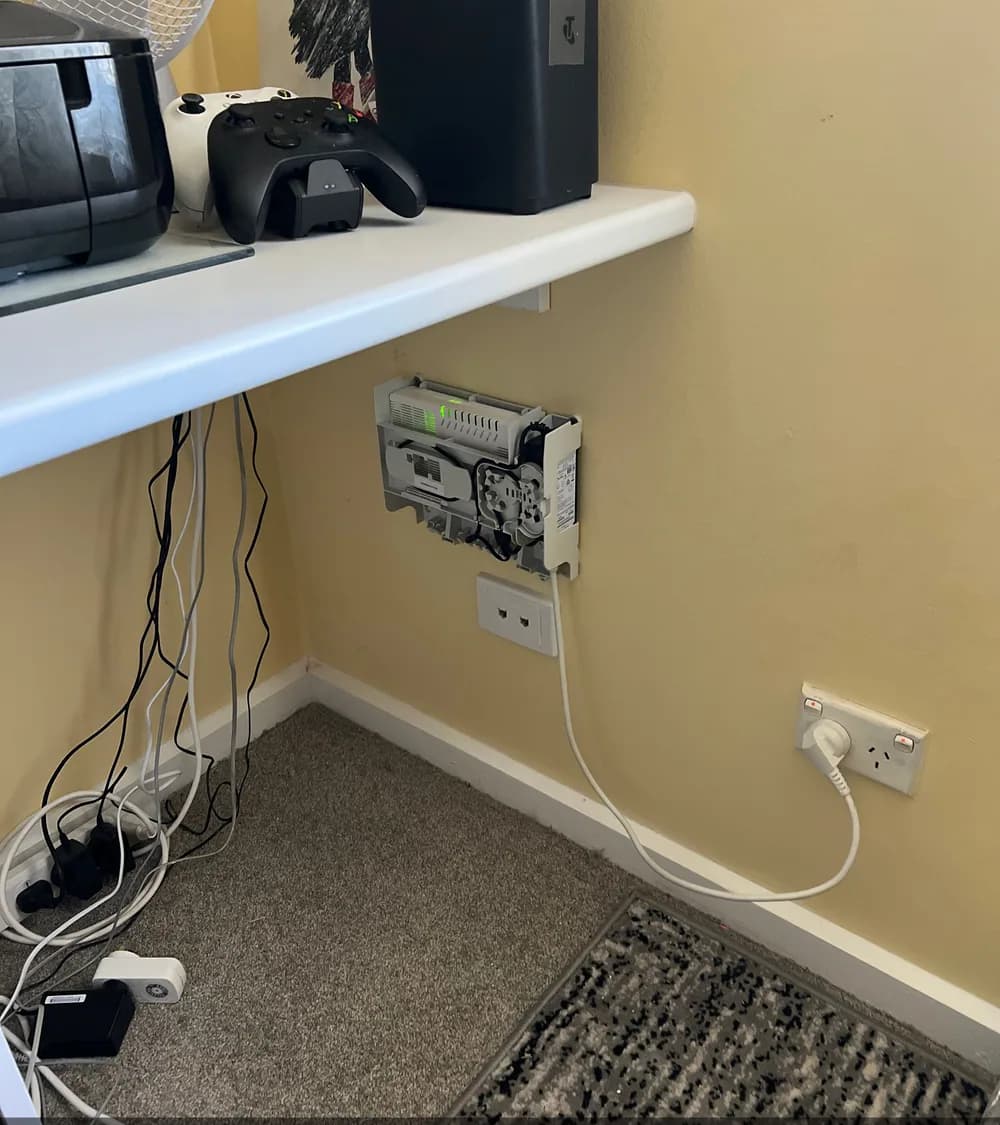 Working NBN connection installed near existing home equipment